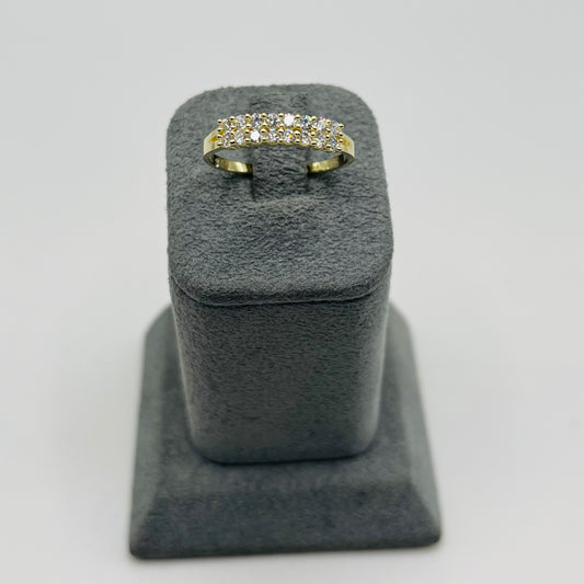 10k Gold Celeste Slim Cz Ring