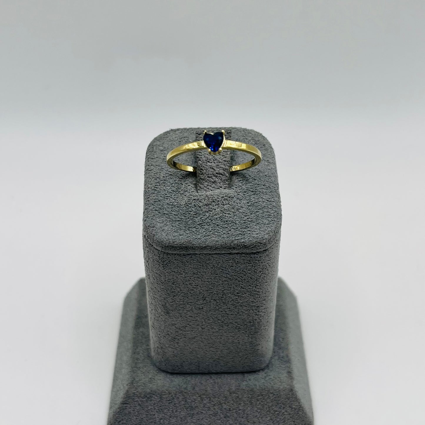 10k Gold Mini Birthstone Ring - Sapphire