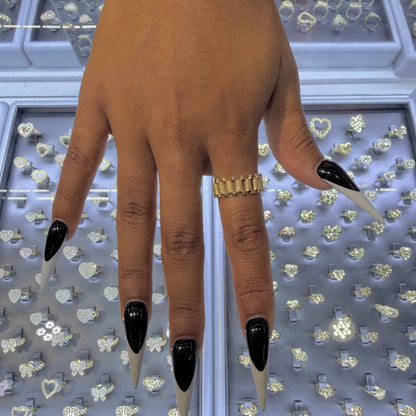 10K Gold RX Band Ring | Width: 8mm