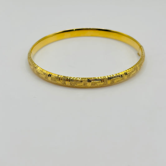 10k Gold Geometria Bangle