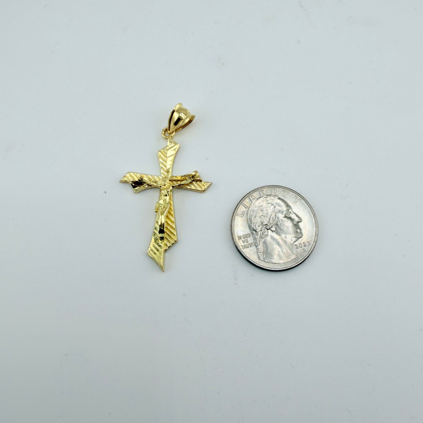 10K Gold Jesus Neo Cross