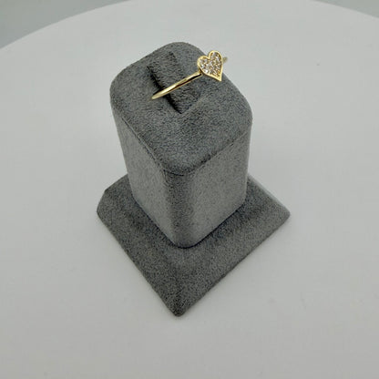 10k Luvè Cz Heart Ring