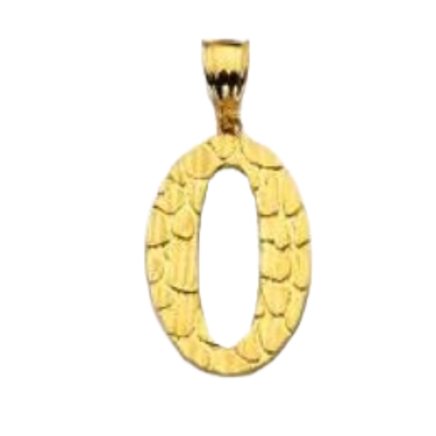 10K Gold Nugget Number Charms