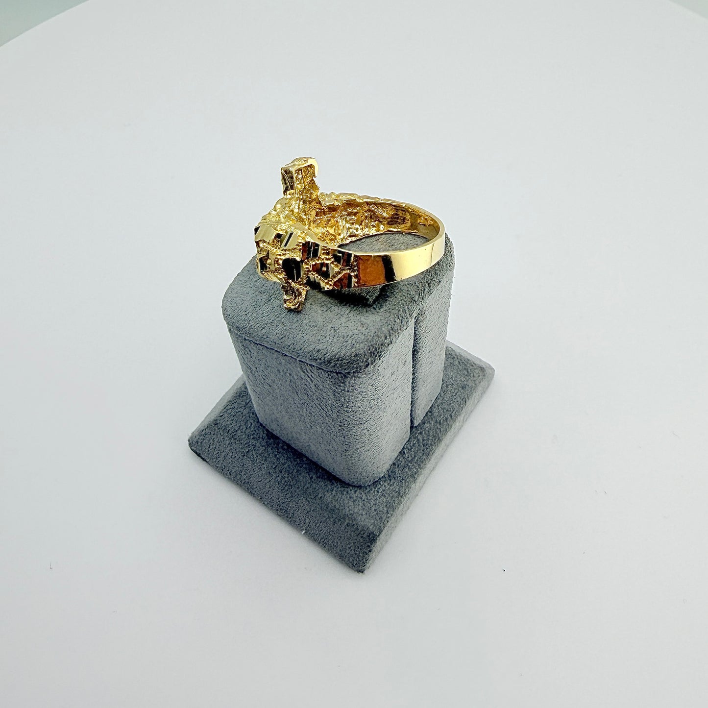 10K Gold Big Texas Nugget Ring