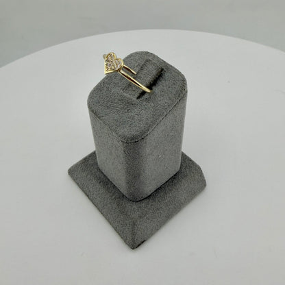 10k Luvè Cz Heart Ring