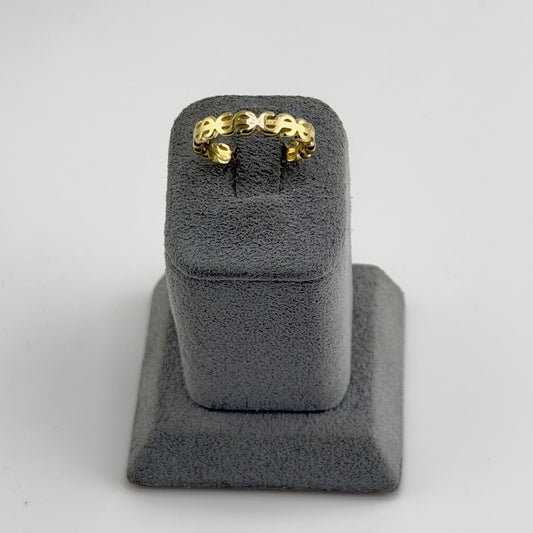 10k Gold Money Sign Band Ring