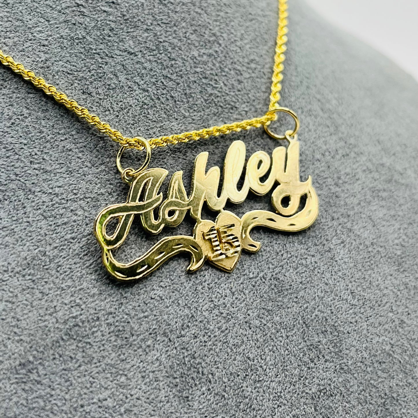 10k Gold Quinceañera  Custom Nameplate