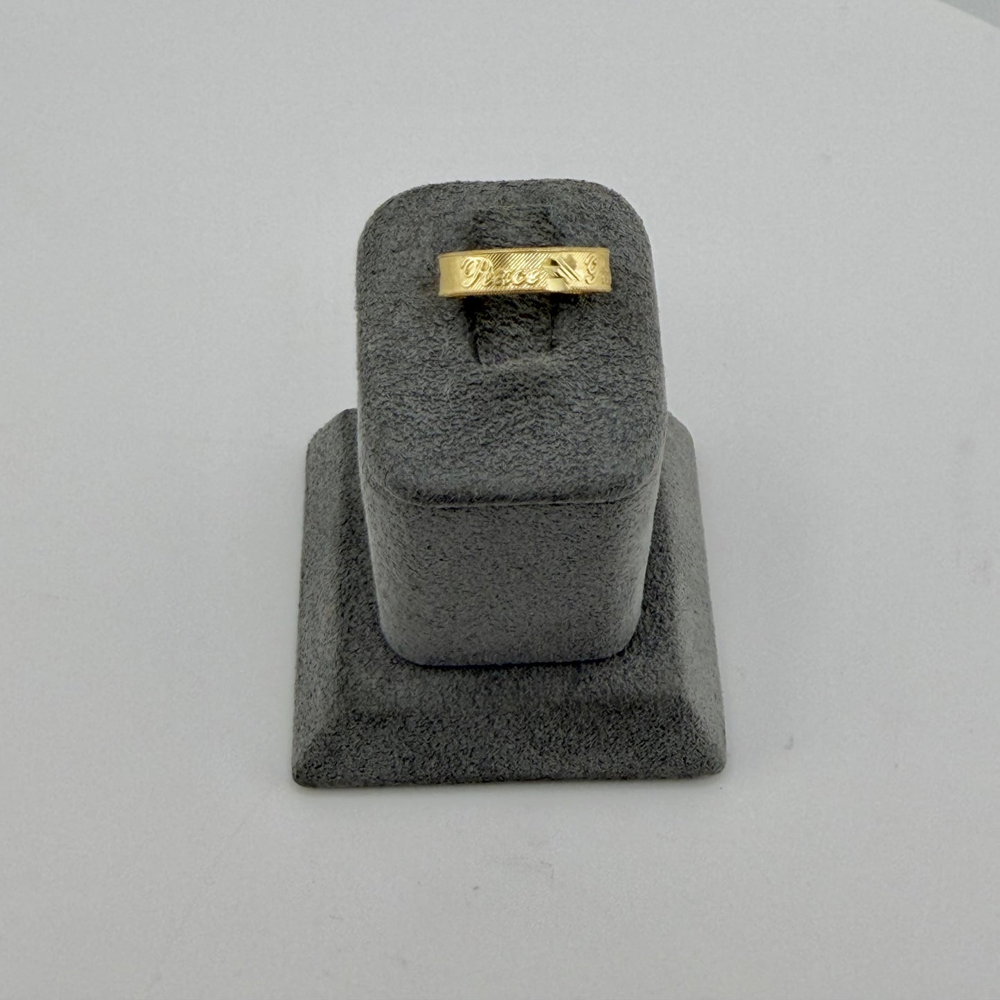 10k Gold Peace Toe Ring
