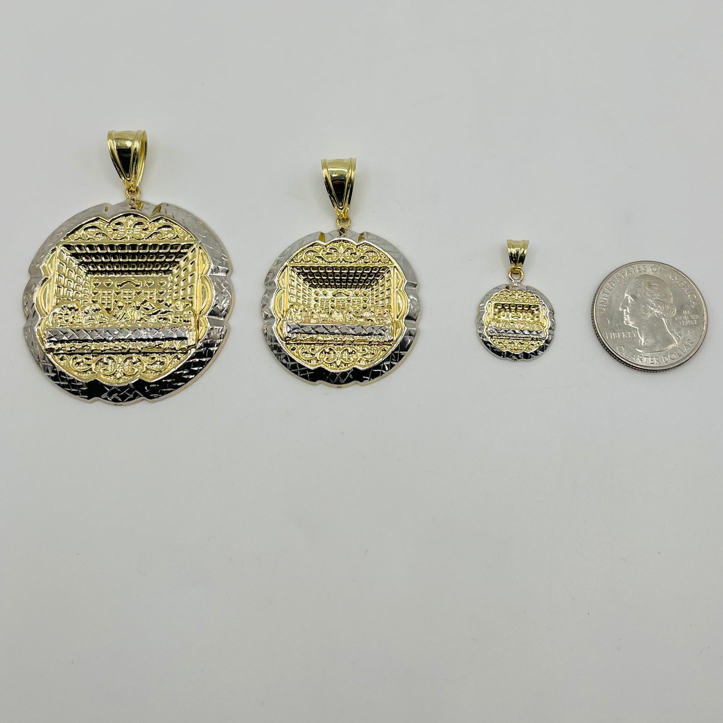 10k Gold Two- Tone Last supper Charm (M)