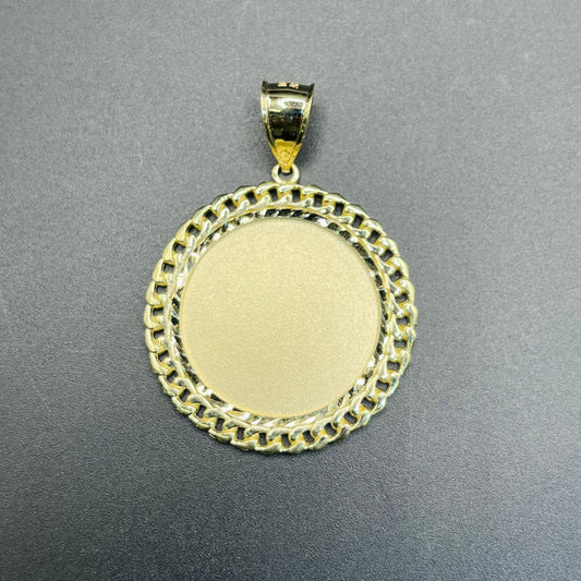 10k Gold Cuban Picture Pendant (Med)