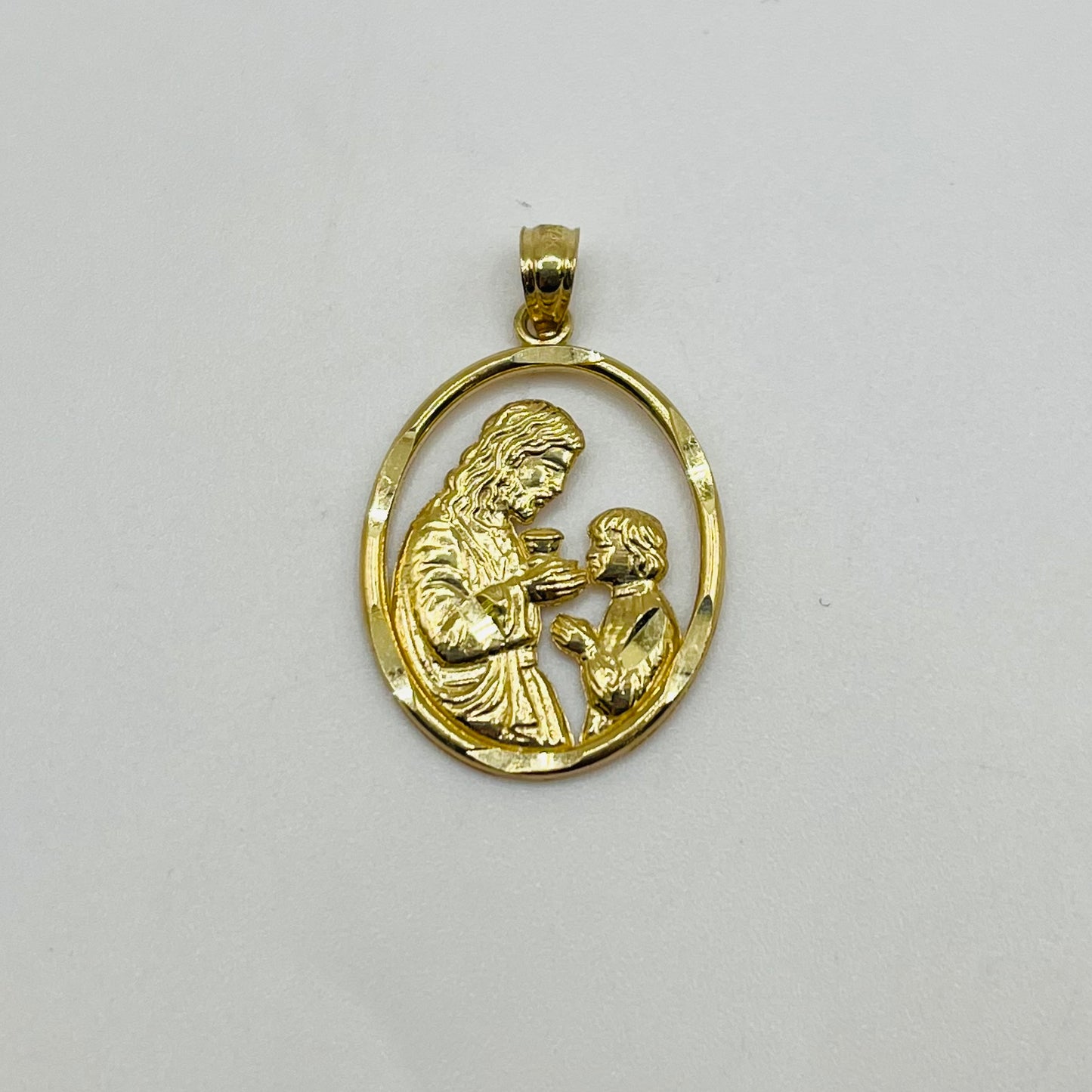 14k Gold My Communion  Open Charm