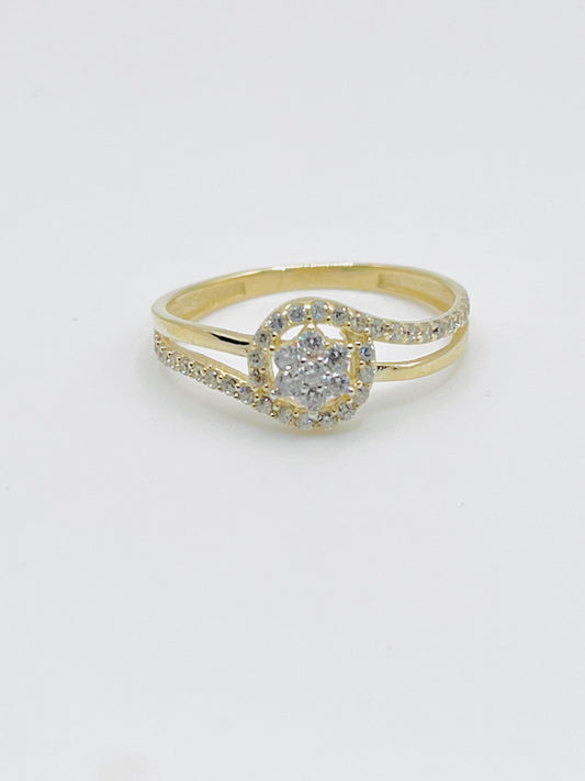 10K Gold CZ Dream Star ring