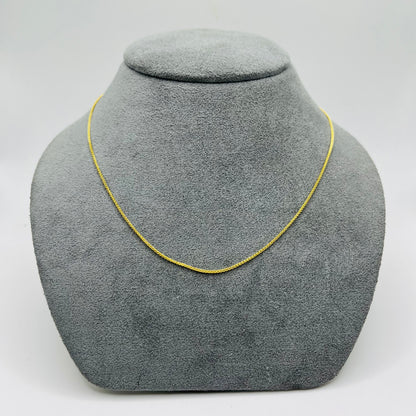 14k Solid 1mm Dainty Rolo Chain