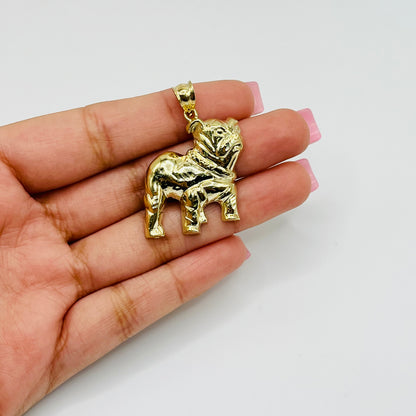 10K Gold Bulldog Charm