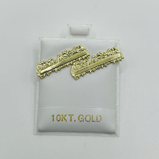 10k Gold Detail Last Supper Earrings