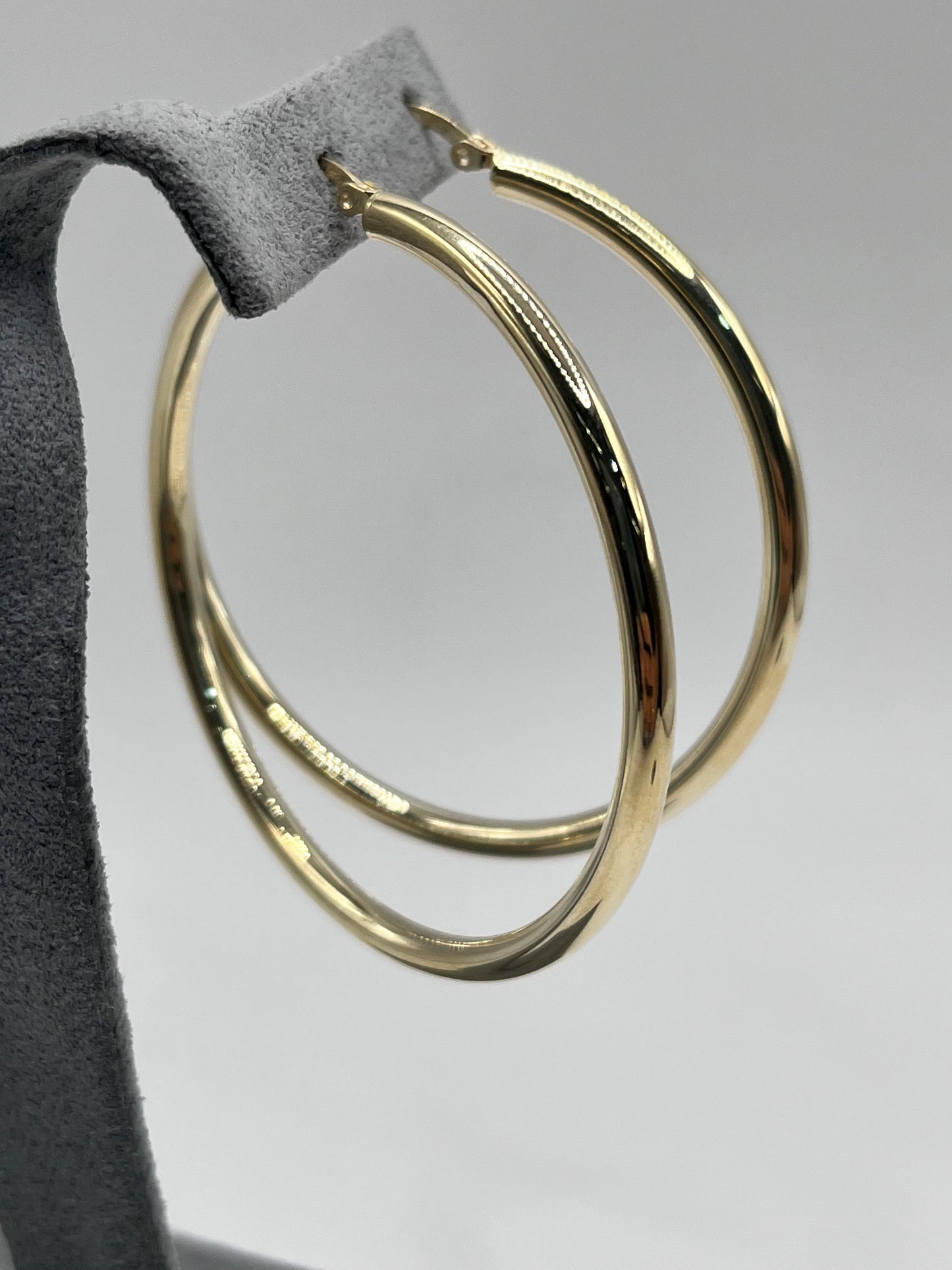 14k Gold  Classic Hoops (Standard thickness)