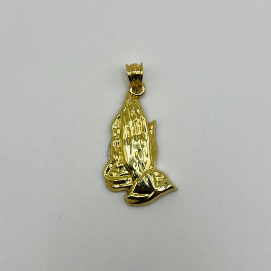 10k Gold Praying Hands charm