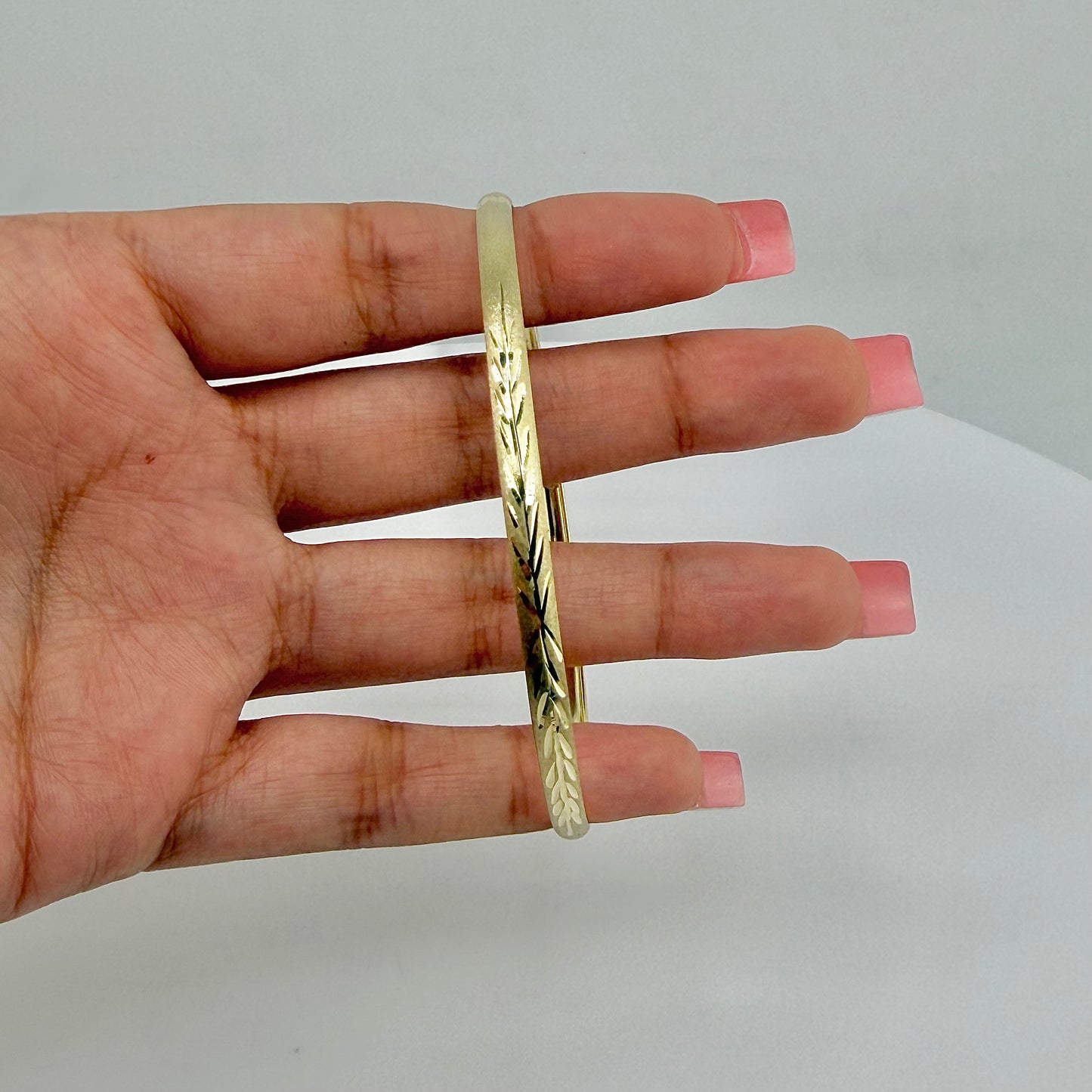 10k Gold Essence Bangle Bracelet