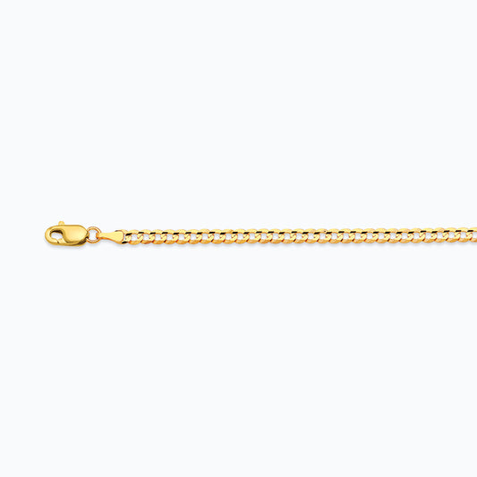 10K GOLD 2MM SOLID CUBAN CHAIN
