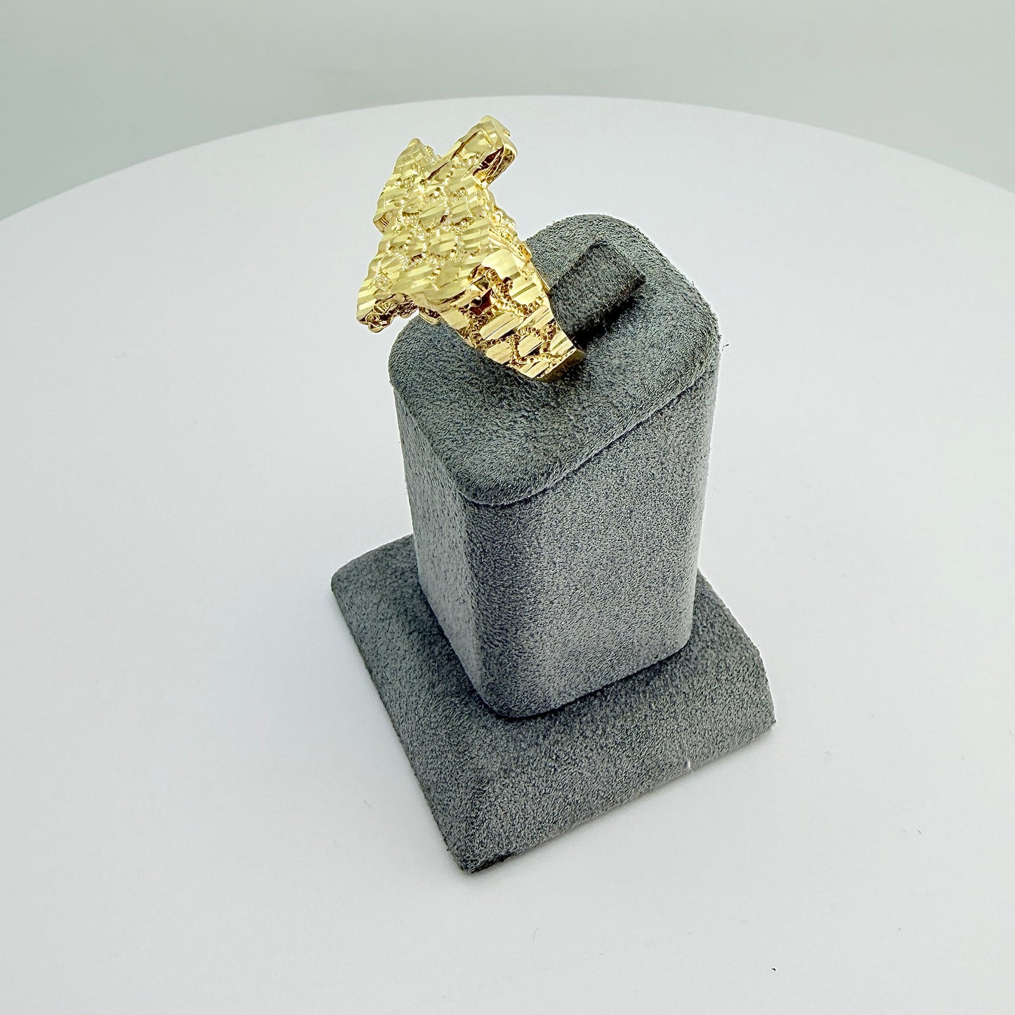 10K Gold Big Texas Nugget Ring