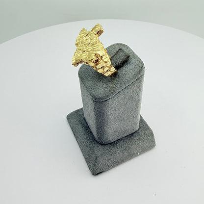10K Gold Big Texas Nugget Ring