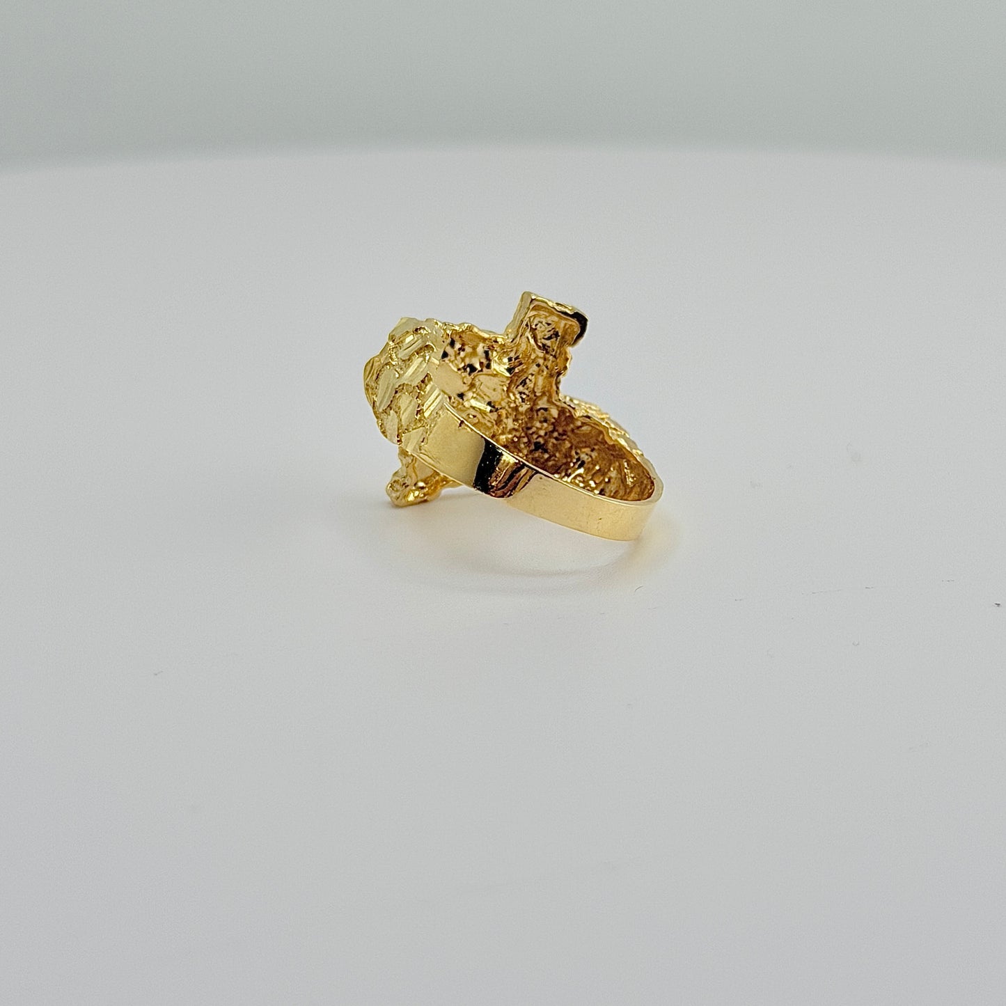 10K Gold Big Texas Nugget Ring