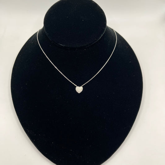 14k White Gold Diamond Amoura Chain
