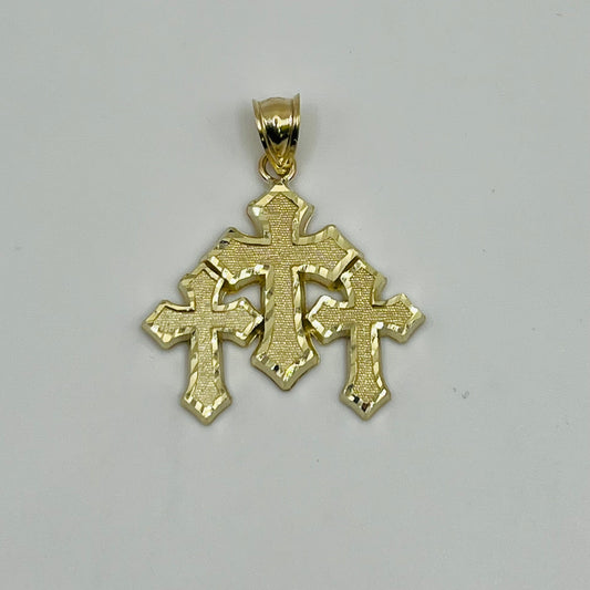 10k Gold Multi- Royal Cross Small