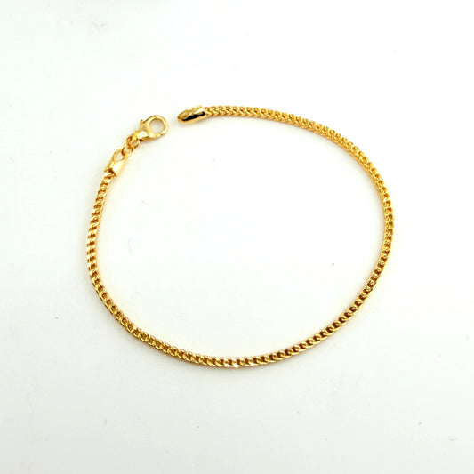10K Gold 1.7mm Franco Bracelet