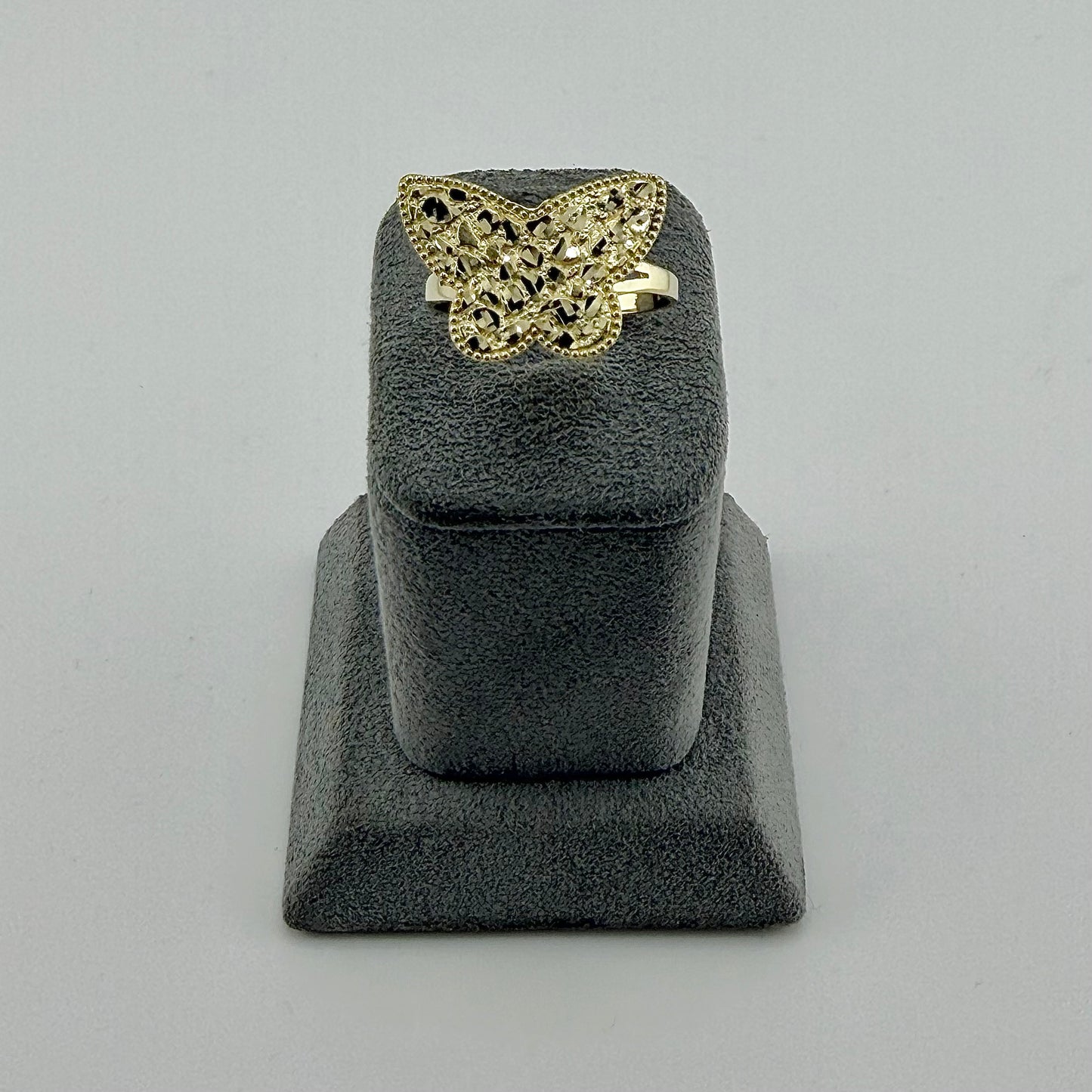 10k Gold Butterfly Nugget Ring (Medium)