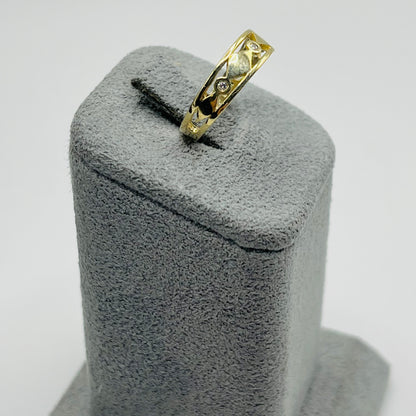 10k Gold Cz Toe Ring