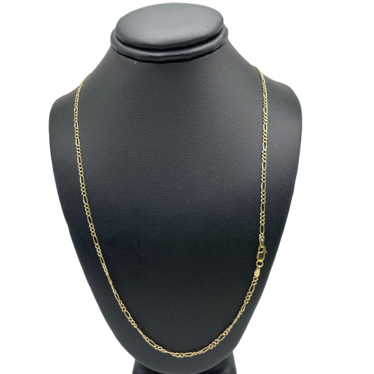 14K Gold Hollow Figaro Chain 2.0mm
