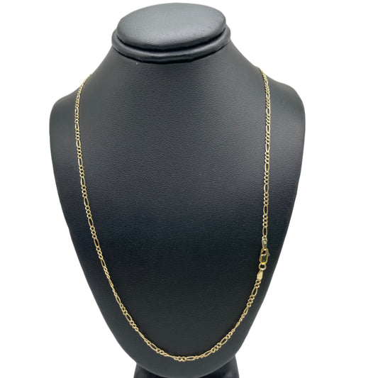 14K Gold Hollow Figaro Chain 2mm