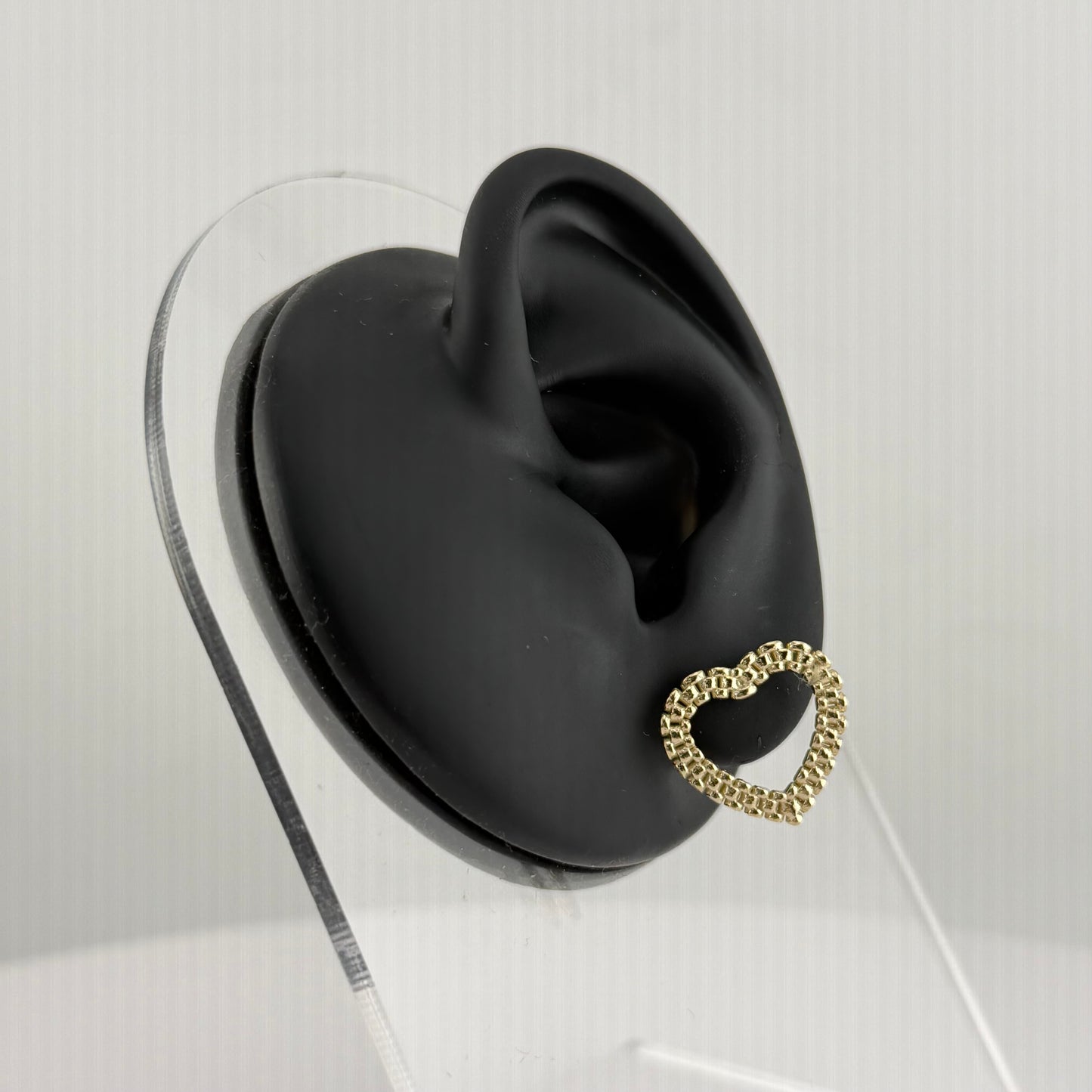 10K Gold RX Heart Earrings (s)