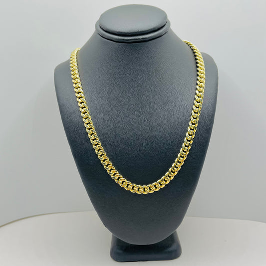10K Gold 6mm hollow Miami Cuban Chain