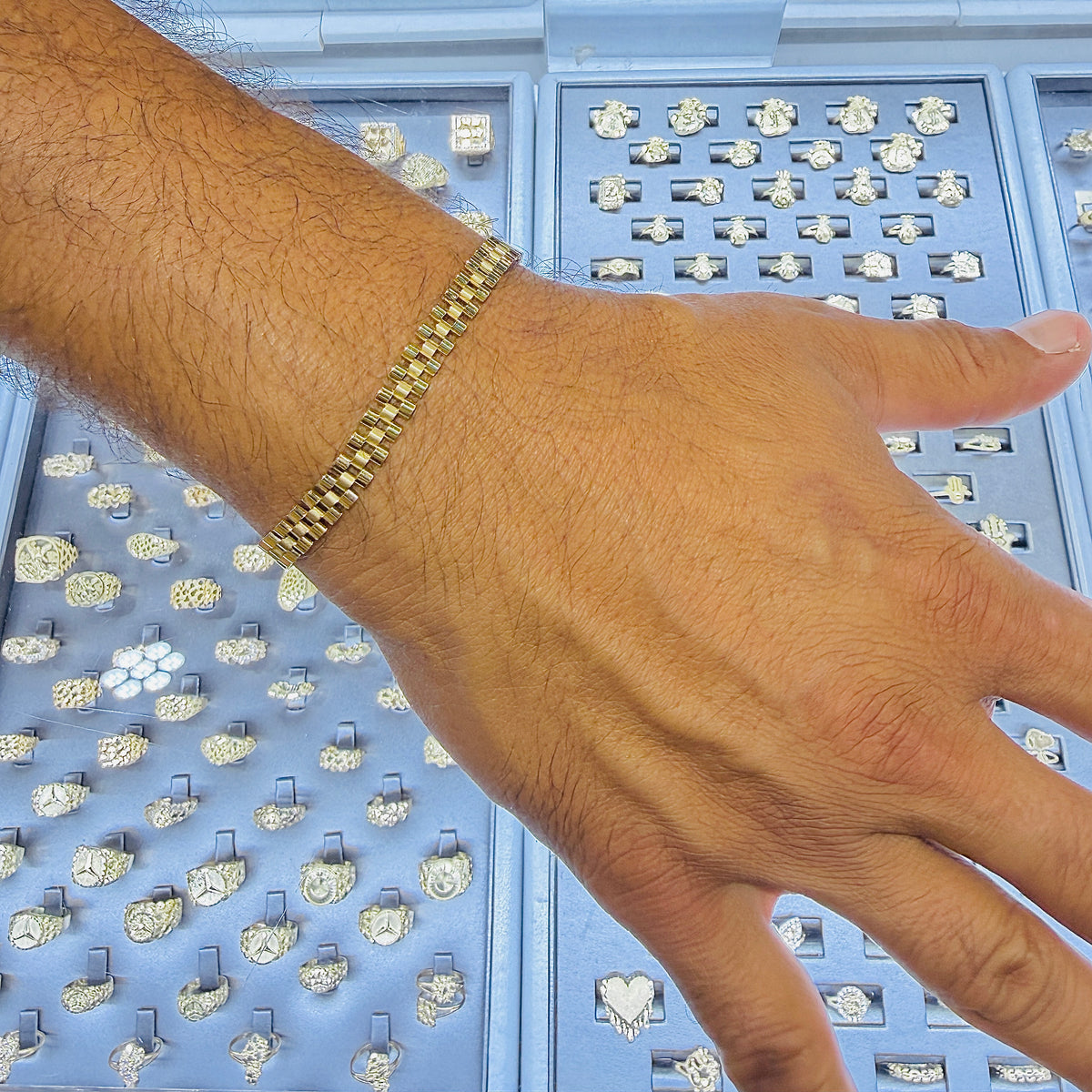 10K Gold RX Presidential Style Bracelets