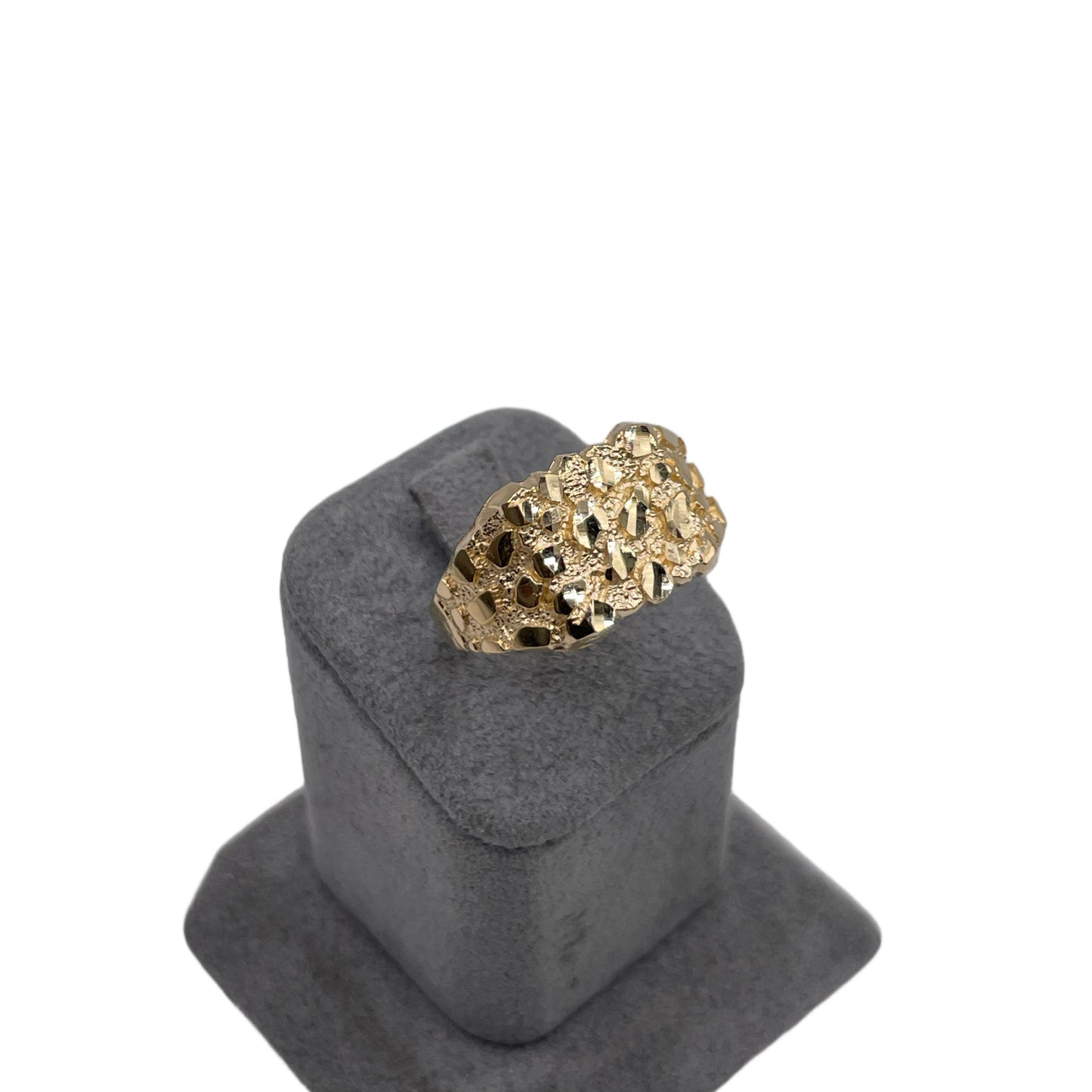 14K GOLD NUGGET RING (L)