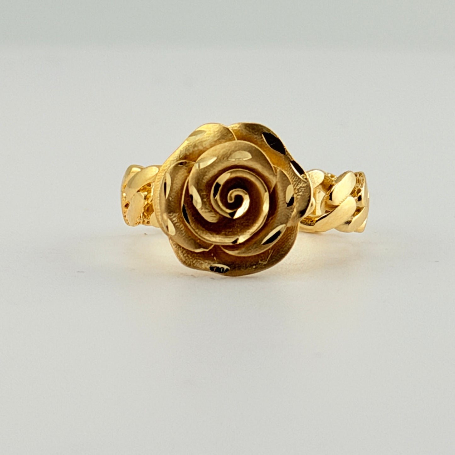 10K Gold Full Bloom Rose Ring