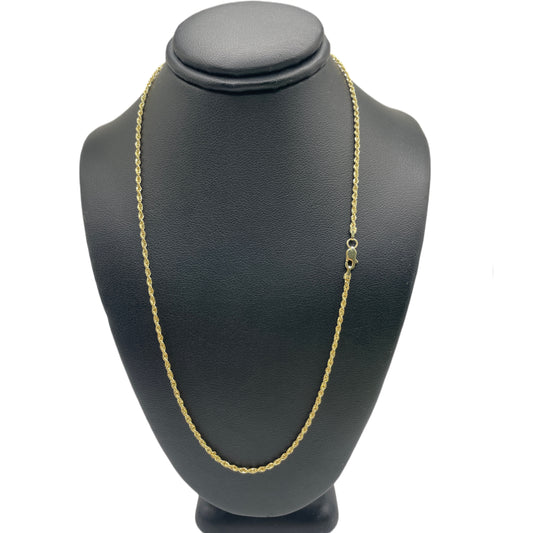 14K Gold Hollow Rope Chain 1.5mm