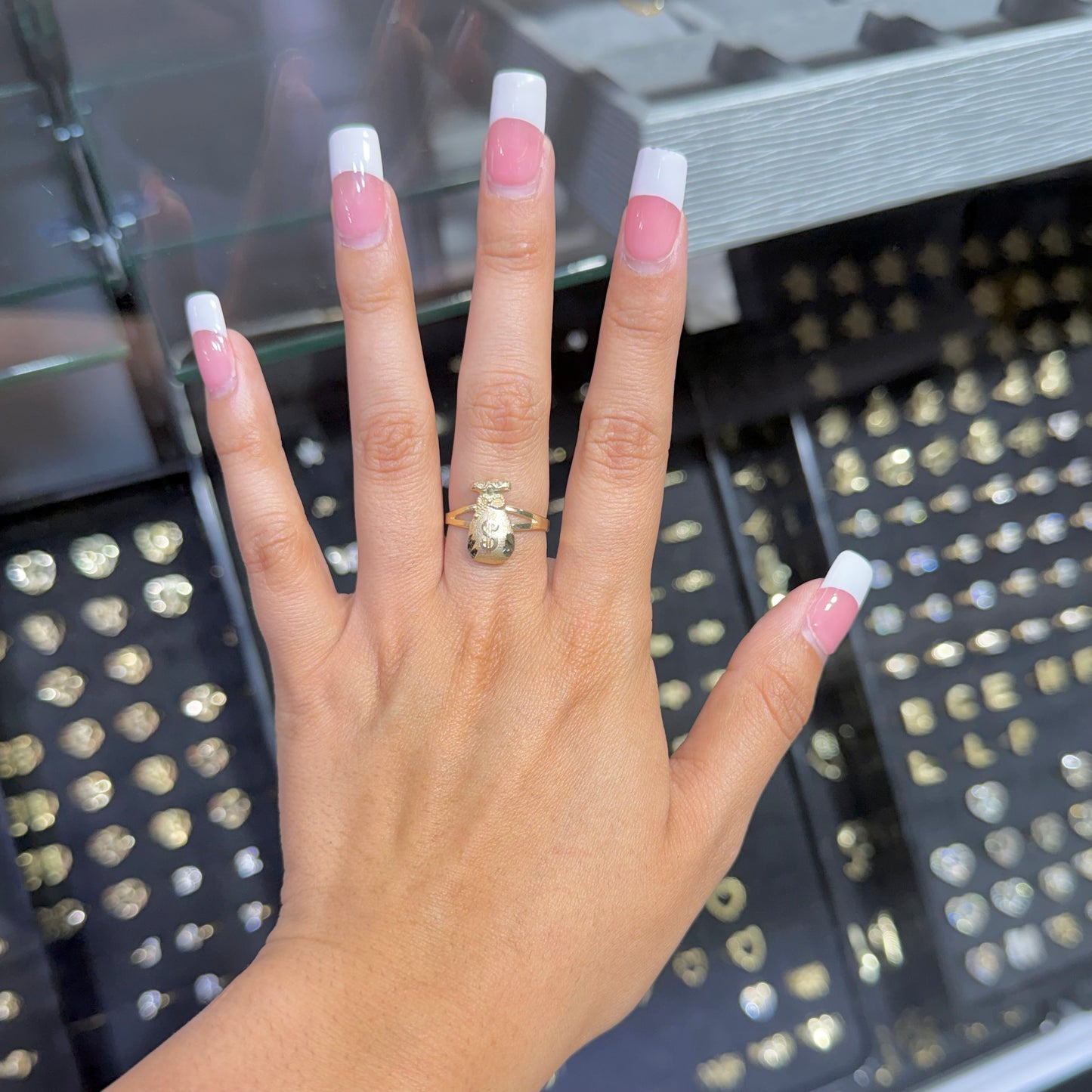 10K Gold Moneybag Ring Mini