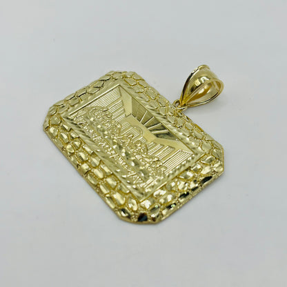 10K Gold Last Supper Nugget Pendant | Face Size: 50mm