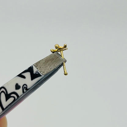 14k Gold Crown Nose Ring