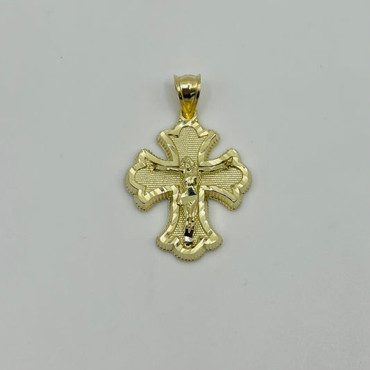 10k Gold Calvary Cross Charm Small