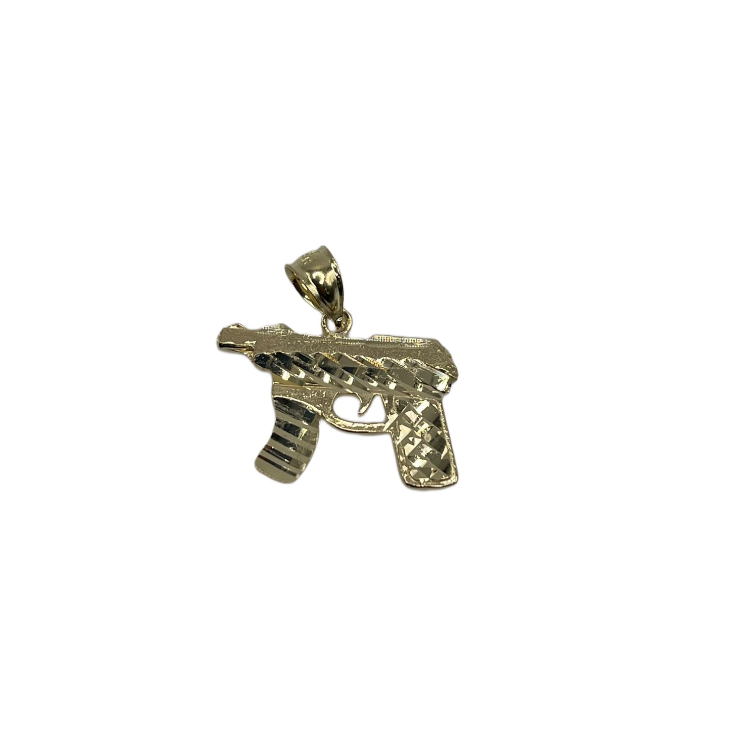 10K Gold Gun Charm