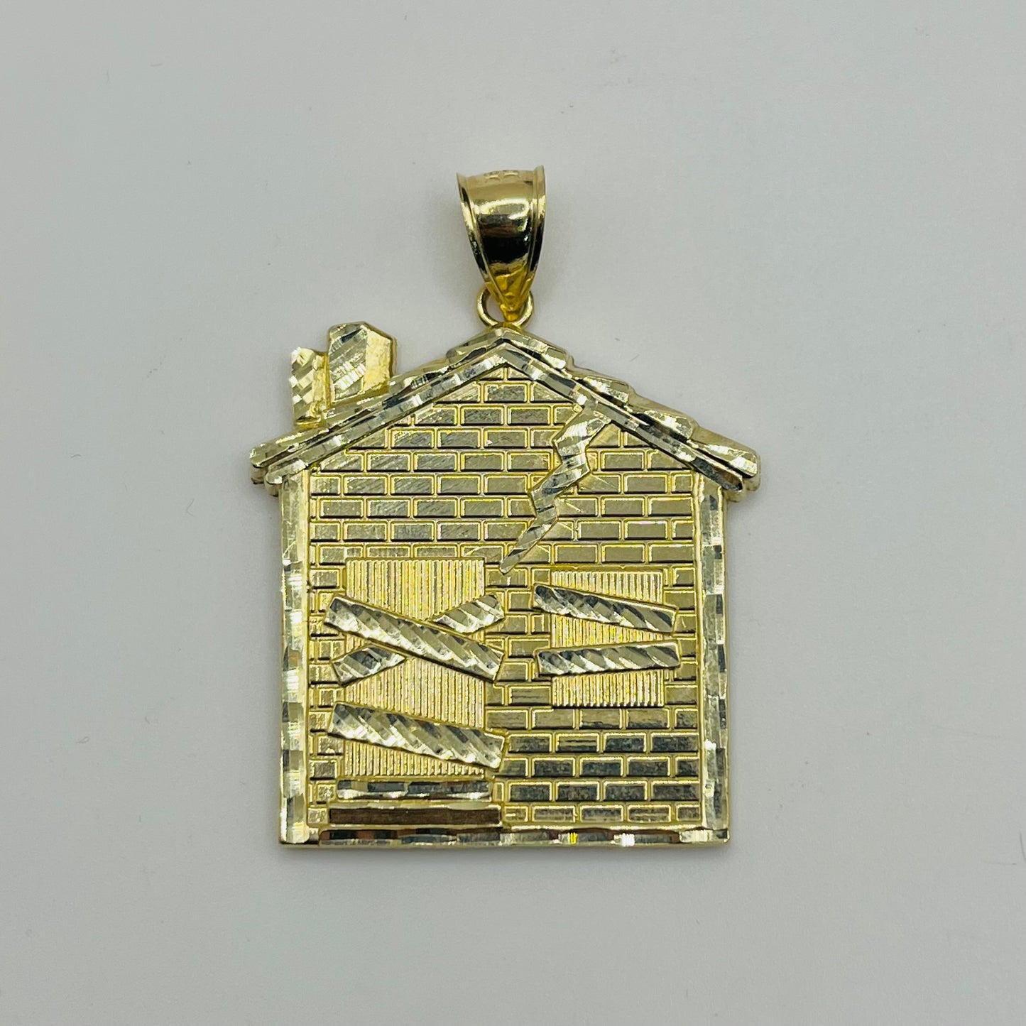 10k Gold Large Trap House Charm
