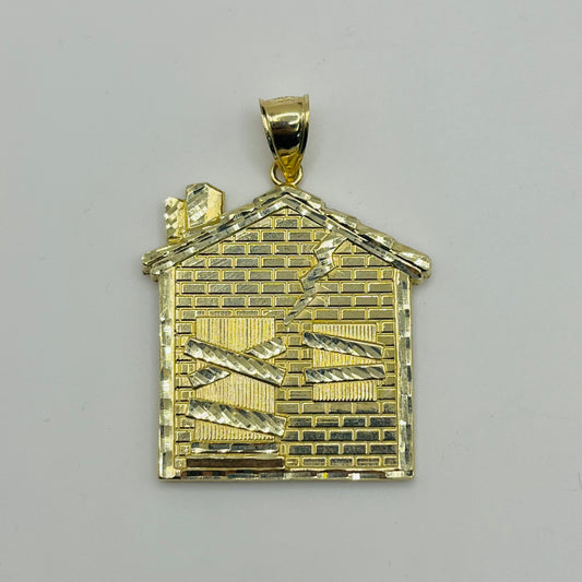 10k Gold Large Trap House Charm