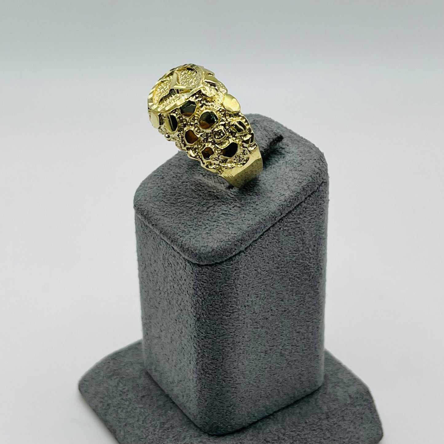 10k Benz Rough Nugget Solid Ring