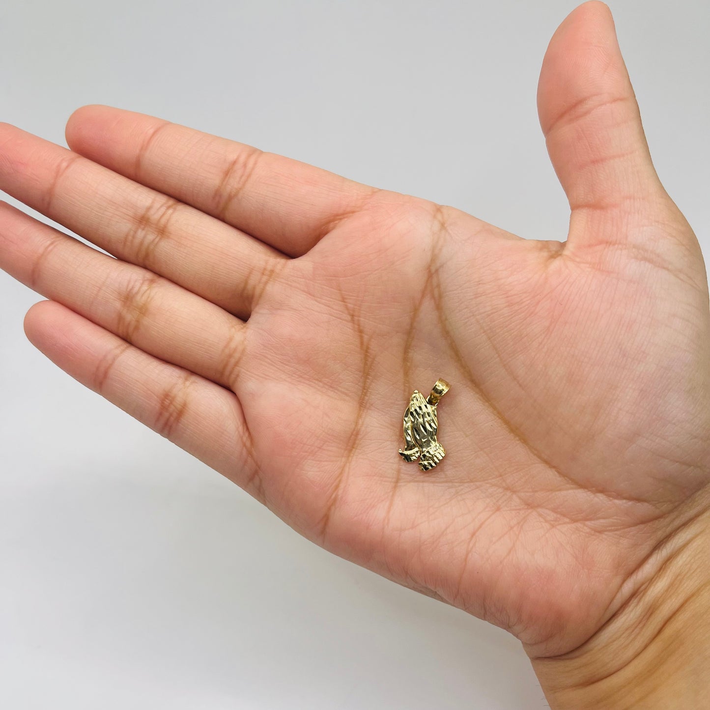 10k Gold Mini Praying Hands Charm