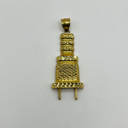 10k Gold Plug Charm