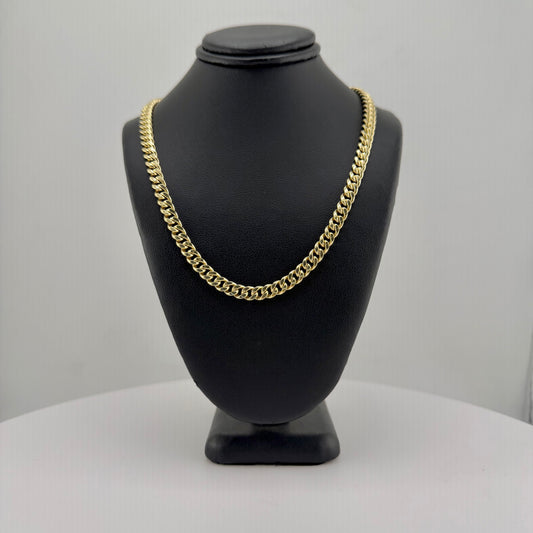 10K Gold 5.7mm hollow Miami Cuban Chain